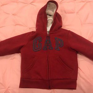 GAP Toddler Boys Fleece Lined Hoodie
